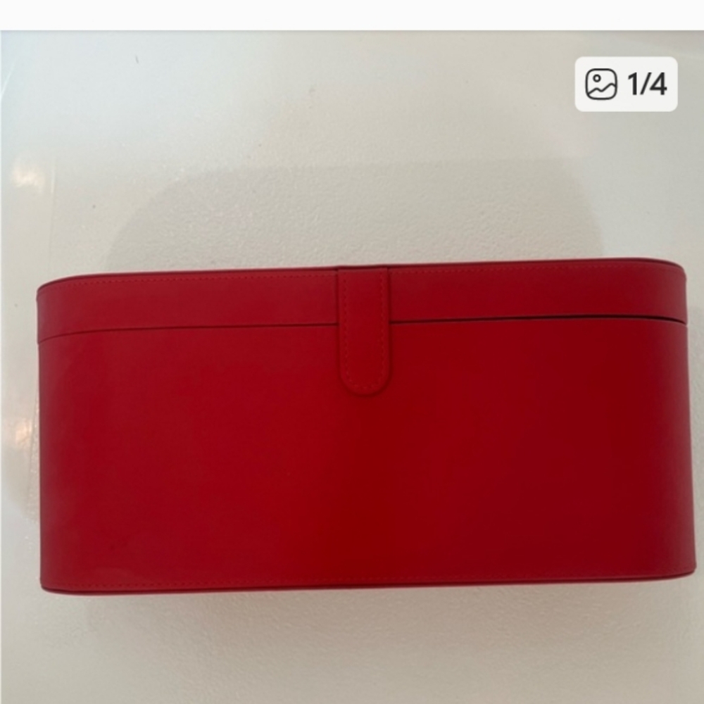 Dyson Red Leather Travel Toiletry Case